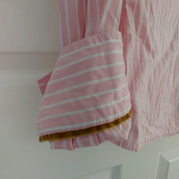 Pink and white striped Boden button down - Picture 3 of 4